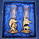 VIP gift packaging for GLASS AND CRYSTAL (blue, red). Gift wrap. The Gift Oasis. My Livemaster. Фото №8