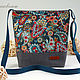 Bag on a long strap, everyday, with your favorite pattern `Paisley`
