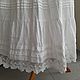 Order  Linen white skirt with tiers and lace. CreativChik by Anna Krapivina (Creativchik). Livemaster. . Skirts Фото №3