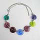 Авторское колье из муранского стекла (lampwork). Колье. Вера Борисова (-vb-). Ярмарка Мастеров.  Фото №4