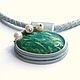 Pendant from the skin of Lily of the valley amazonite and pearls. Pendants. Shagree (Shagree). My Livemaster. Фото №4