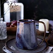 Посуда handmade. Livemaster - original item 2nd Class Scandinavian Mug 400 ml Likholesye series. Handmade.