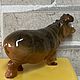 Hippopotamus : author's statuette. Figurines. Creative workshop Cheerful porcelain. My Livemaster. Фото №6