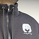 Order Grey Fur Hoodie, Men's sweatshirt with stand-up collar. Lara (EnigmaStyle). Livemaster. . Sweatshirts for men Фото №3