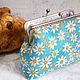 Cosmetic bag with clasp ' Chamomile field'. Beauticians. Sewing fad. Online shopping on My Livemaster.  Фото №2