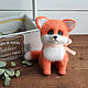 A Fox cub is a toy made of wool. Felted Toy. handmade toys by Mari (handmademari). My Livemaster. Фото №6