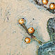 Заказать Натюрморт с оранжевыми ягодами (охра, песочный, изумрудный, картина). Margarita Alexandrova Art. Ярмарка Мастеров. . Картины Фото №3