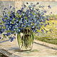 forget-me-nots on the window. Pictures. Karpov Andrey. Online shopping on My Livemaster.  Фото №2