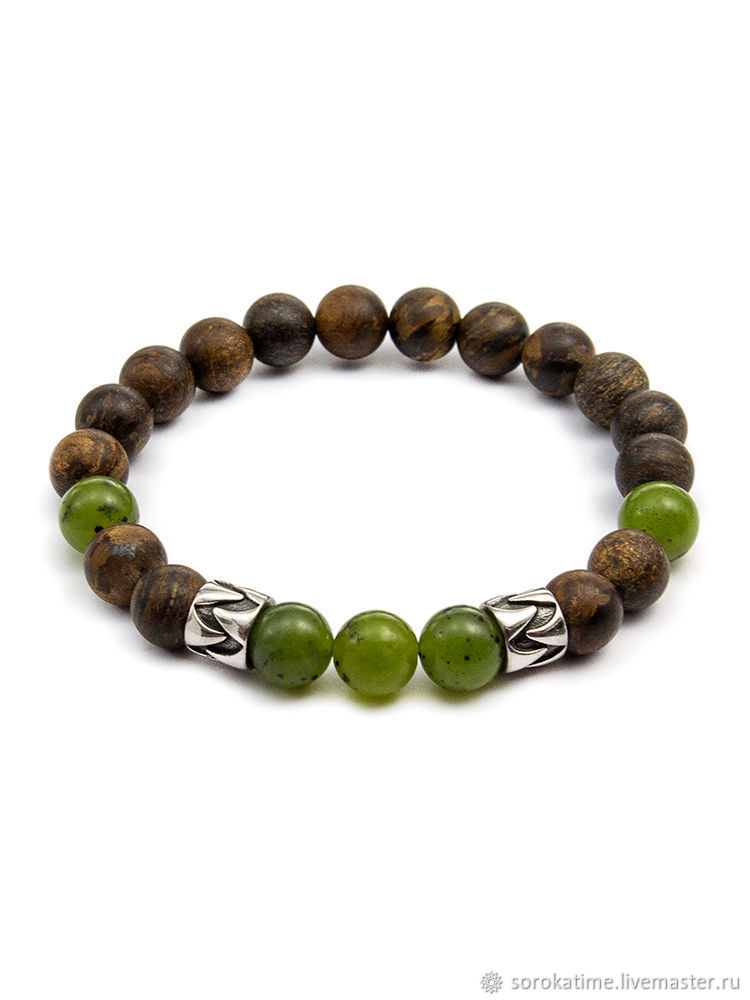 мужской браслет из нефрита. браслет из нефрита 360-nb. браслет хотанский нефрит. браслет из нефрита. браслет с нефритом и шунгитом.