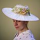 Womens retro straw hat art Nouveau. Subculture Attributes. Felt Hats Shop. My Livemaster. Фото №4