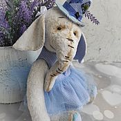 Куклы и игрушки handmade. Livemaster - original item Teddy Animals: Elephant girl. Handmade.