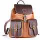Leather backpack 'classic 2' brown, Backpacks, St. Petersburg,  Фото №1