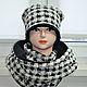 A set of voluminous knitwear 'Domino'. Headwear Sets. Olga Lado. My Livemaster. Фото №6