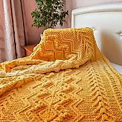 Для дома и интерьера handmade. Livemaster - original item Children`s plush plaid made of hypoallergenic yarn. Knitted plaid.. Handmade.