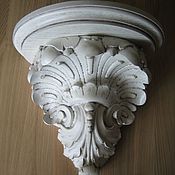 Carved wall console Rococo shelf (double)