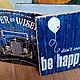 Панно деревянное 30х40_ЛОФТ_Be Happy_2 W0084. Картины. TREENITY_Студия Ольги Генераловой. Интернет-магазин Ярмарка Мастеров.  Фото №2