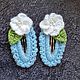 Click - clack hairpins with a flower. Hairpins. lilit1904 (Lilit1904). My Livemaster. Фото №4
