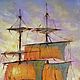 Golden sails. Pictures. Irene's gallery. Oil paintings.. My Livemaster. Фото №5
