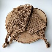 Washcloth mitten made of sisal 
