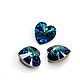 Заказать Кристалл 14 мм Сердечко синее Bermuda blue, КС01, ШТУКА. iva_crystals. Ярмарка Мастеров. . Кристаллы Фото №3