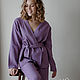 Linen suit for home delicate lilac, Home costumes, Moscow,  Фото №1
