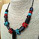 Заказать Колье лэмпворк"Озорница". Татьяна (tanka-bead). Ярмарка Мастеров. . Колье Фото №3