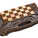 Chess backgammon carved 'Fetis' 40, Harutyunyan. Chess. H-Present more, than a gift!. My Livemaster. Фото №4