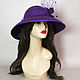Women's felt hat purple. Hats1. Novozhilova Hats. Online shopping on My Livemaster.  Фото №2