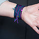 Order Textile Aleph bracelet. decades. Livemaster. . Textile bracelet Фото №3