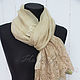 Silk scarf 'luxury' from Valentino fabric color of gold sand. Wraps. Platkoffcom. My Livemaster. Фото №6