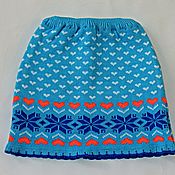 Одежда детская handmade. Livemaster - original item Knitted skirt,warm,age 5-6 years.. Handmade.