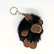 Order Bear cub souvenir, keychain made of mink fur. kupimeh. Livemaster. . Christmas gifts Фото №3