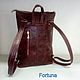 backpack leather womens Burgundy. Backpacks. Sergei. Online shopping on My Livemaster.  Фото №2
