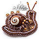 Brooch snail. Brooches. N_Belokon_jewelry. My Livemaster. Фото №6