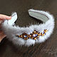 The bezel is made of mink fur, fur headband, hair band. Headband. Roskoch Meha. Online shopping on My Livemaster.  Фото №2