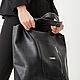 Order Black Bag Bag Leather Women's Bag String Bag. BagsByKaterinaKlestova (kklestova). Livemaster. . Sacks Фото №3