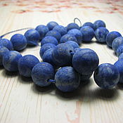 Материалы для творчества handmade. Livemaster - original item Lapis lazuli with pyrite, matt, natural, beads, 10 mm. Handmade.