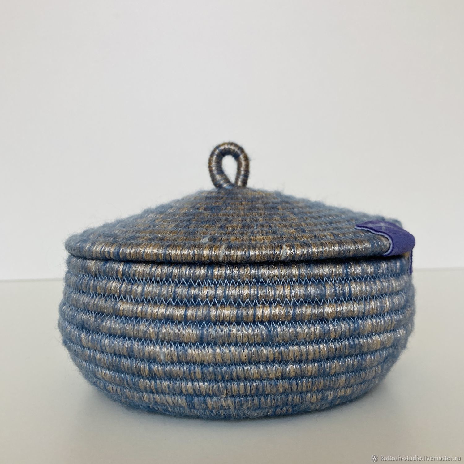 Мини корзина для хранени с крышкой 14.5 см х 9 см купить в интернет ...