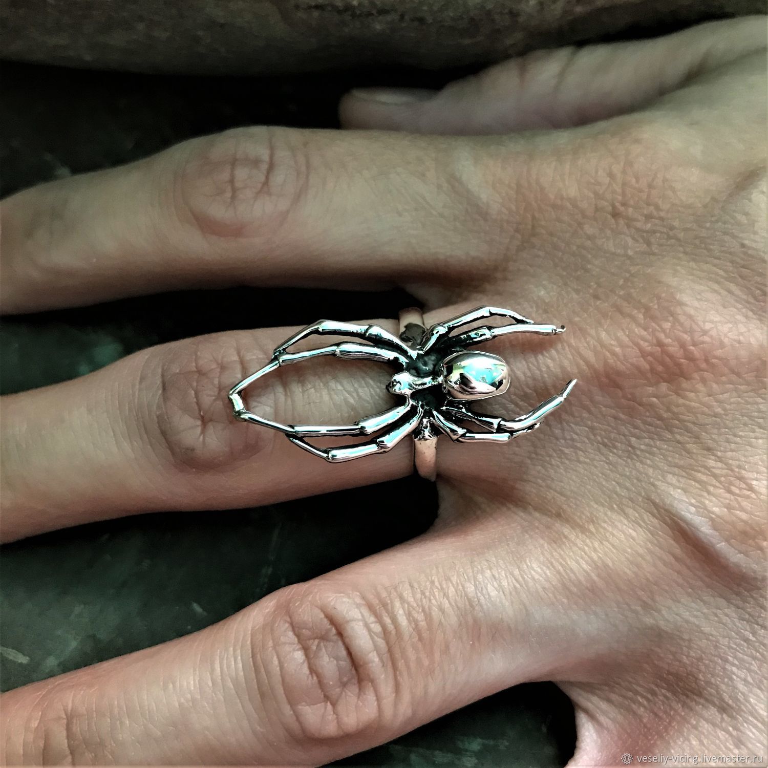 Sterling Silver Spider Ring Size 10 | eBay