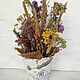 composition: Dried flowers in pots. Eco-decor, Composition, Moscow,  Фото №1