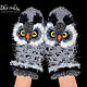 Mittens Owl gray. Mittens. 2sovy. Online shopping on My Livemaster.  Фото №2