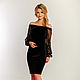 Cocktail black dress. Dresses. Evening designer dresses GoldDress. Online shopping on My Livemaster.  Фото №2