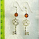 Earrings 'Twenty-one' amber silver. Earrings. Frollena II. Natural Baltic amber. My Livemaster. Фото №4