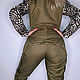 Jumpsuits: Motorcycle jumpsuit for women textile. Jumpsuits & Rompers. Modistka Ket - Lollypie. Интернет-магазин Ярмарка Мастеров.  Фото №2