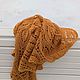 Большой жёлтый шерстяной ажурный шарф, палантин. Шарфы. IRINA GRUDKINA Handmade Knitwear. Ярмарка Мастеров.  Фото №13