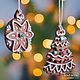 Gingerbread shape Icicle and Christmas tree. gingerbread Board. Form. Texturra (texturra). Online shopping on My Livemaster.  Фото №2