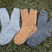 Аксессуары handmade. Livemaster - original item Mens Socks cashmere wool on the basis. Handmade.