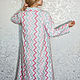 Flannel nightgown, Zigzag luck, a gift to mom. Nightdress. Blouse Blues. My Livemaster. Фото №6