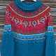 Knitted sweater 'Norwegian'. Lopayesa. Handmade. Sweaters. DominikaSamara. My Livemaster. Фото №6