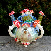 Посуда handmade. Livemaster - original item Teapot with three spouts 